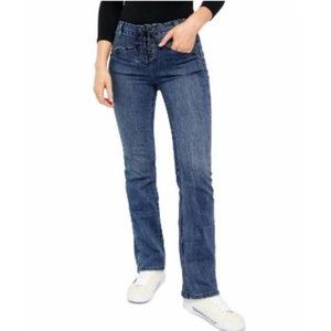 NWT Free People Womens Designer Baltic Blue Jeans Size 29 Pants $100 C0115